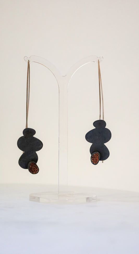 Schwarze Ohrringe für Frauen