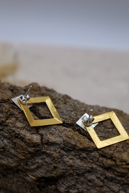 Goldene Ohrringe Sivella