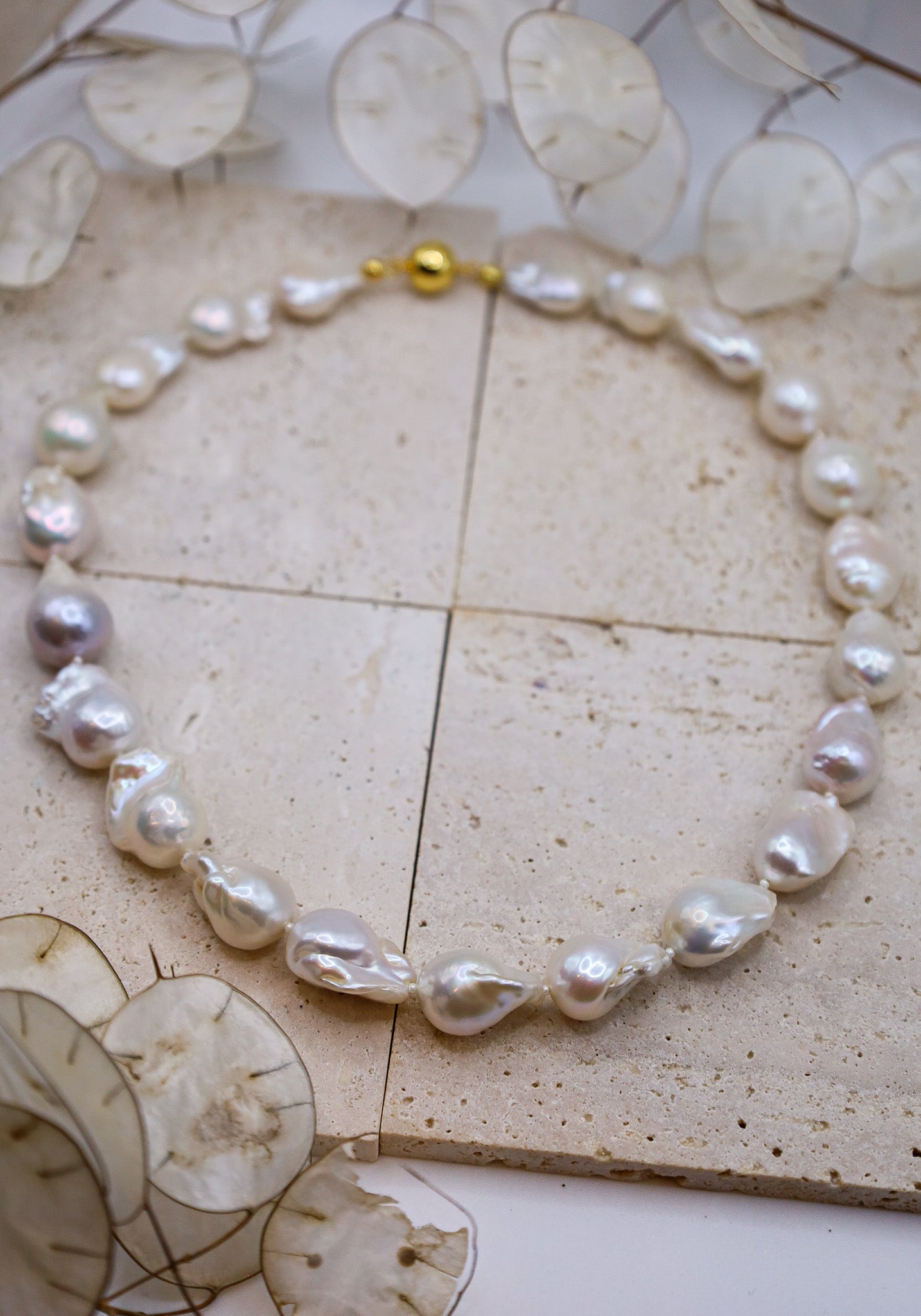 Kette mit Barockperlen Eliz