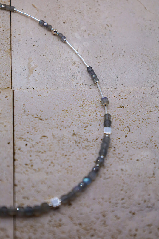 Labradorit Kette Arktischer Glanz