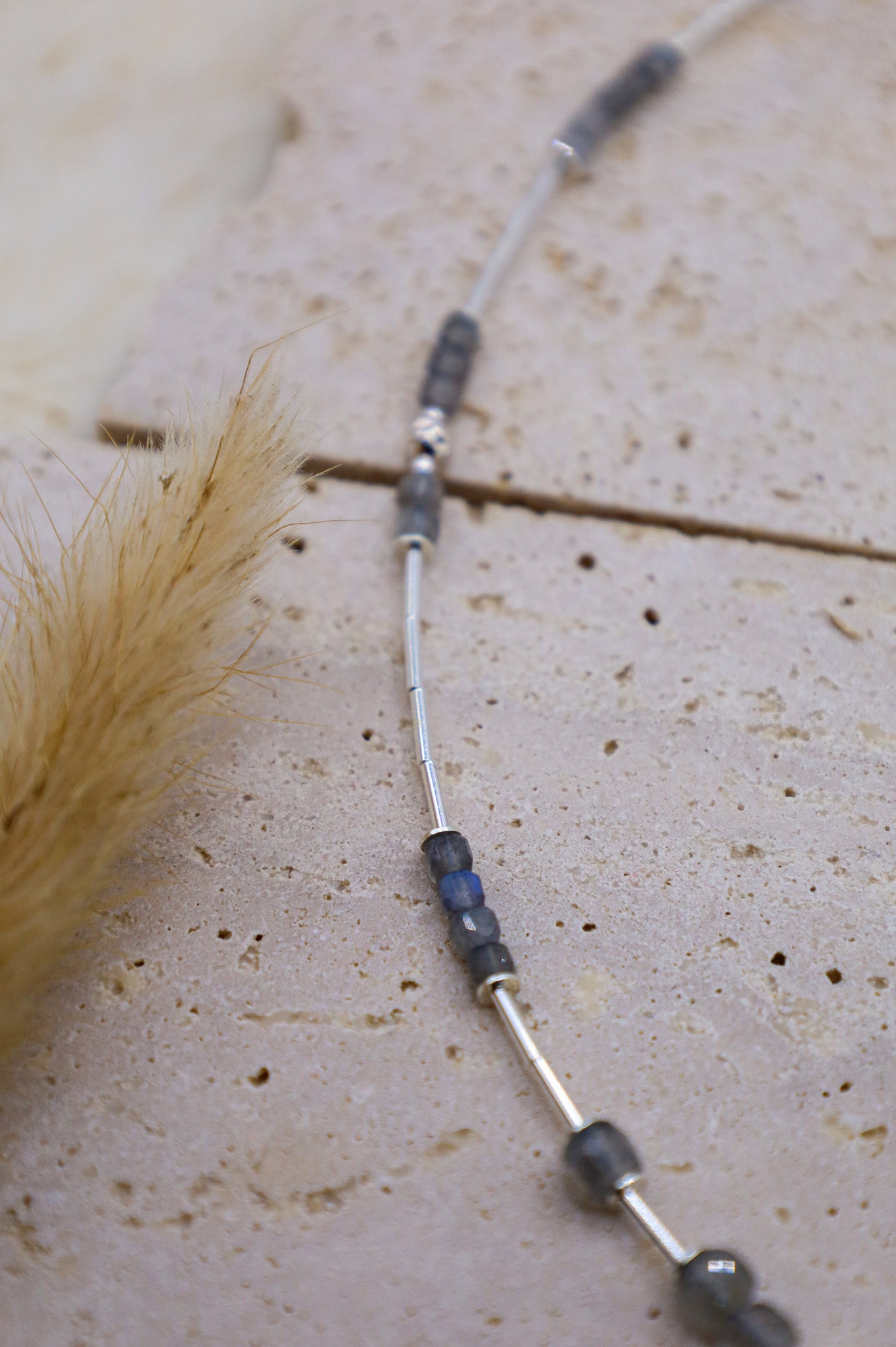 Labradorit Kette Arktischer Glanz