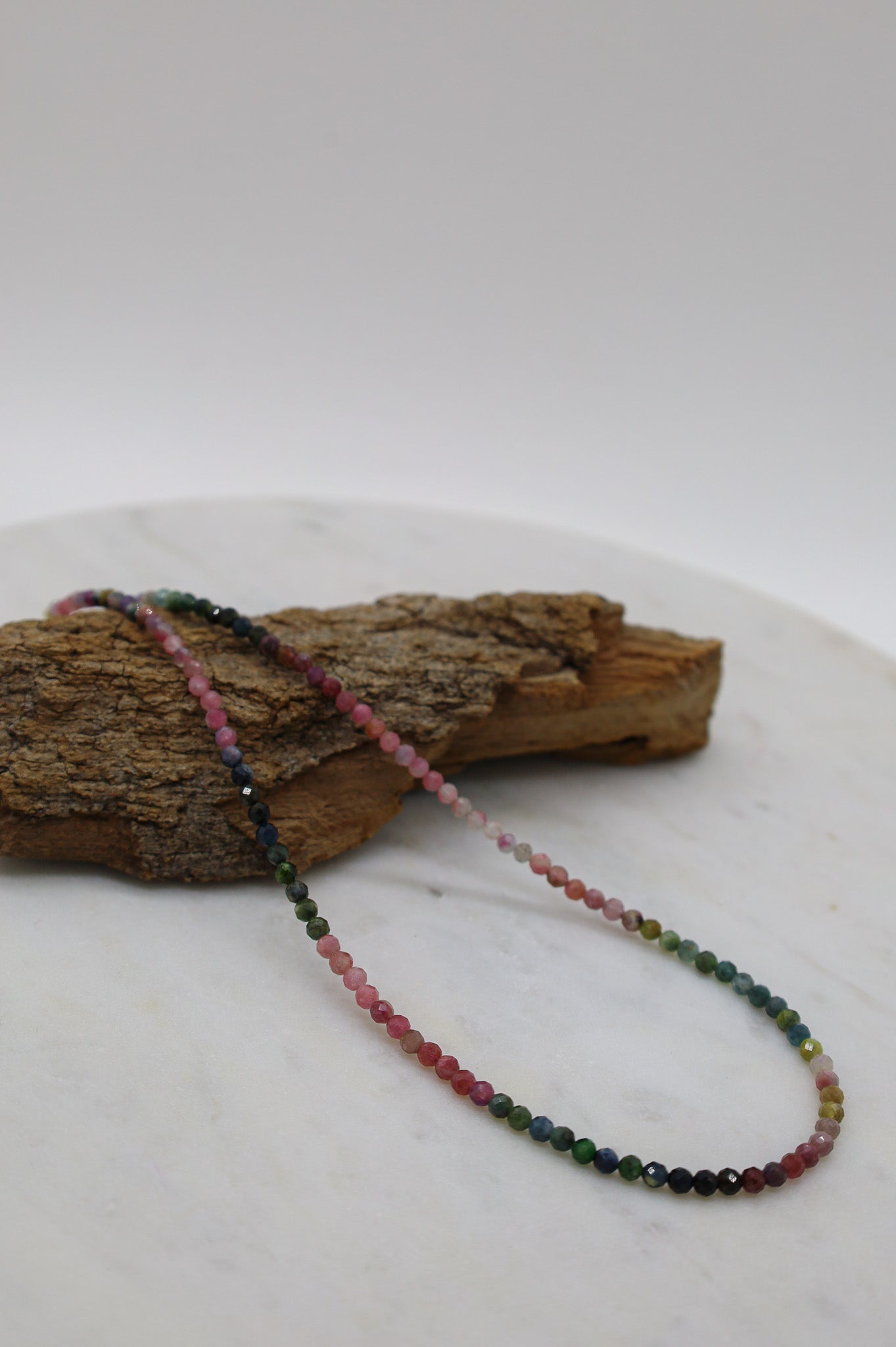 Bunte Turmalin Kette