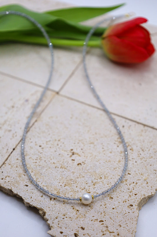 Edelsteinkette mit Labradorit