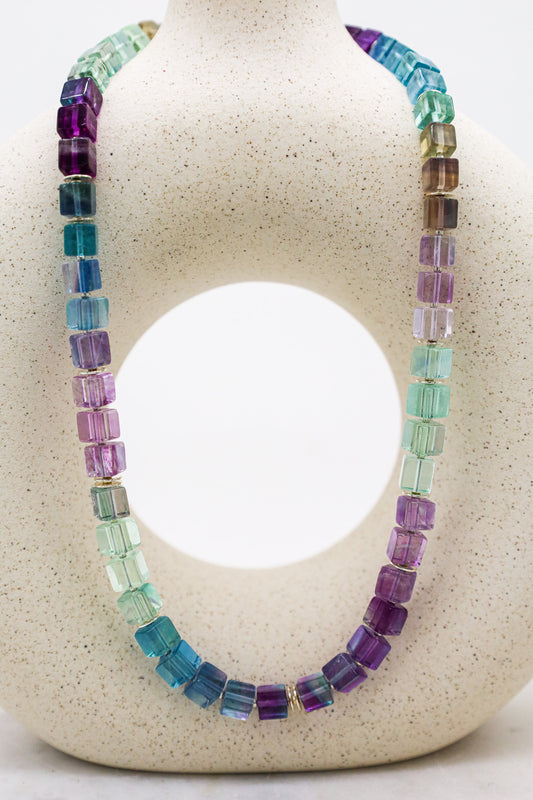 Edelsteinkette mit Fluorit