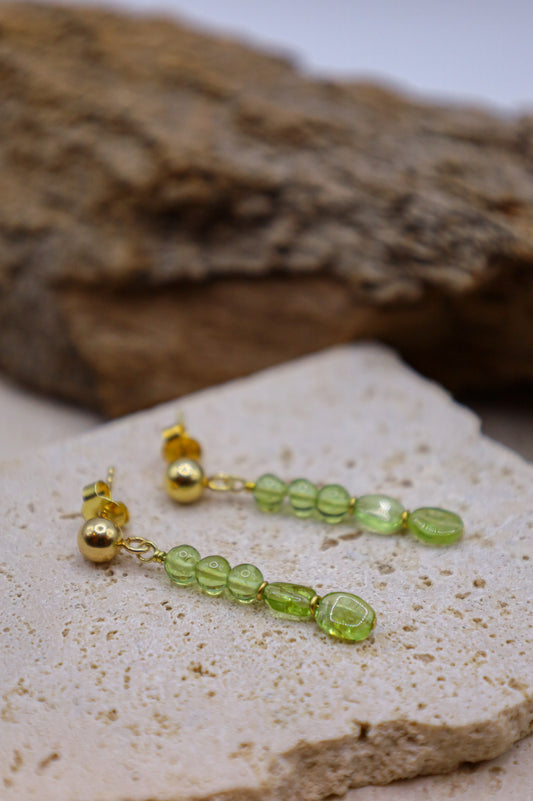 Grüne Peridot Ohrringe