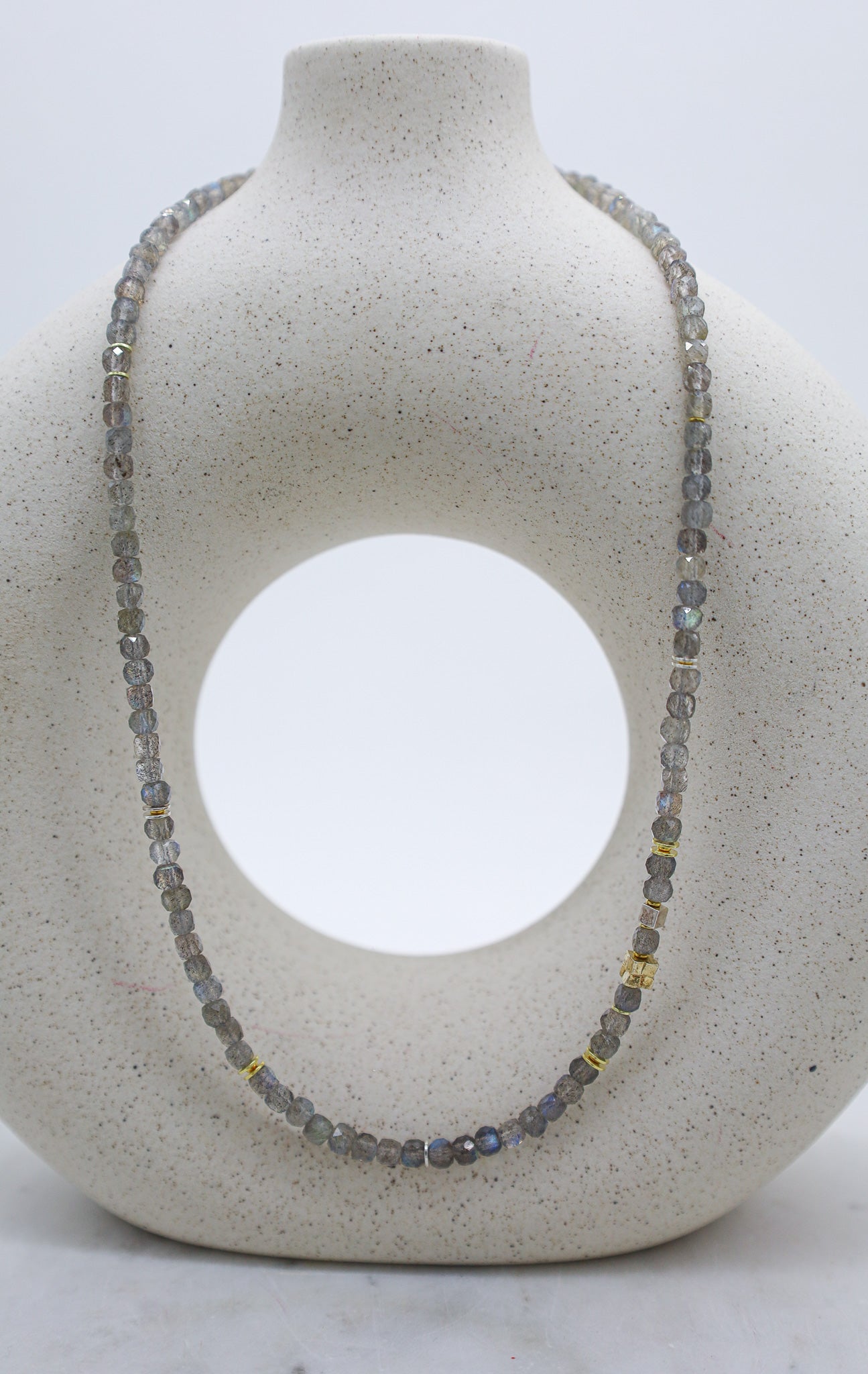 Edelsteinschmuck Kette mit Labradorit