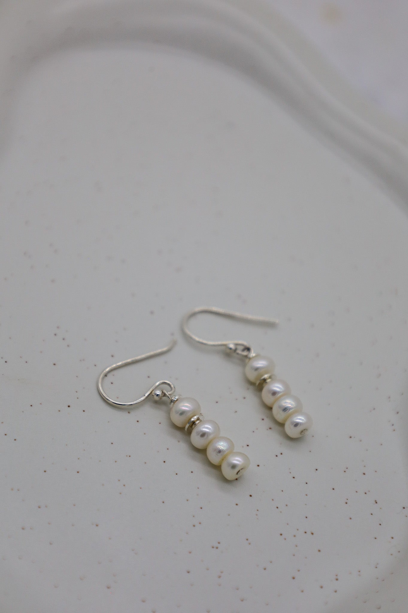 Echte Perlenohrringe