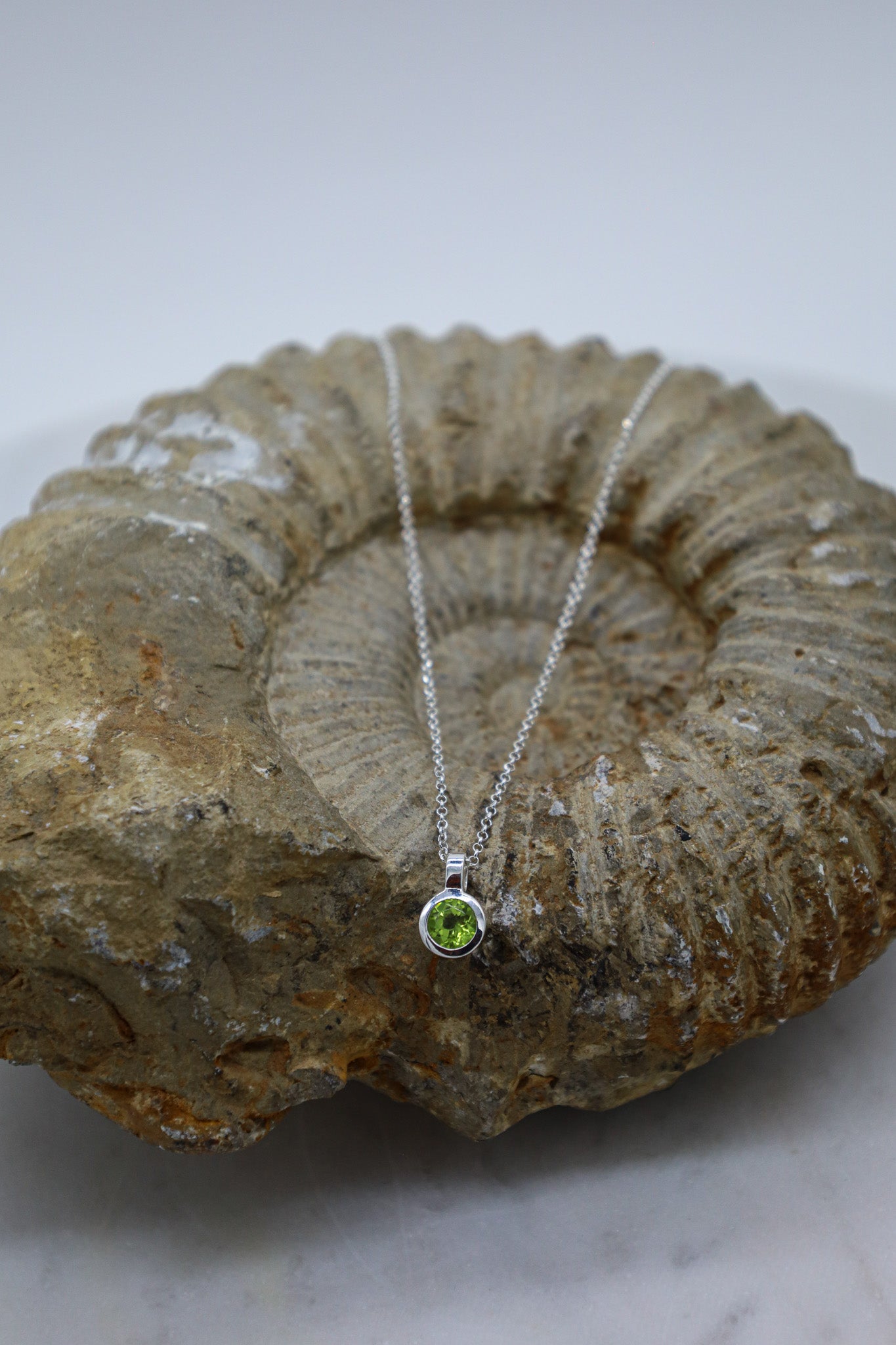 Silberkette mit Peridot
