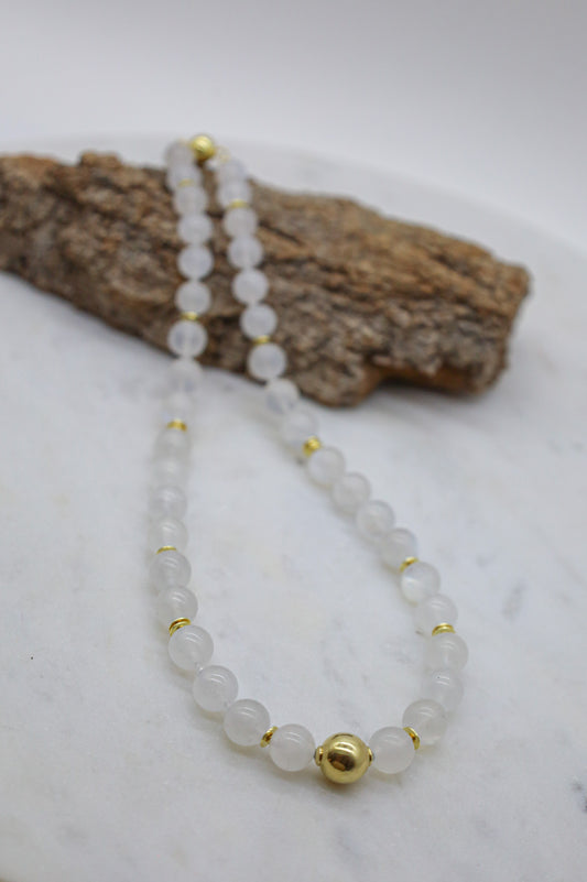 Mondstein Kugelkette