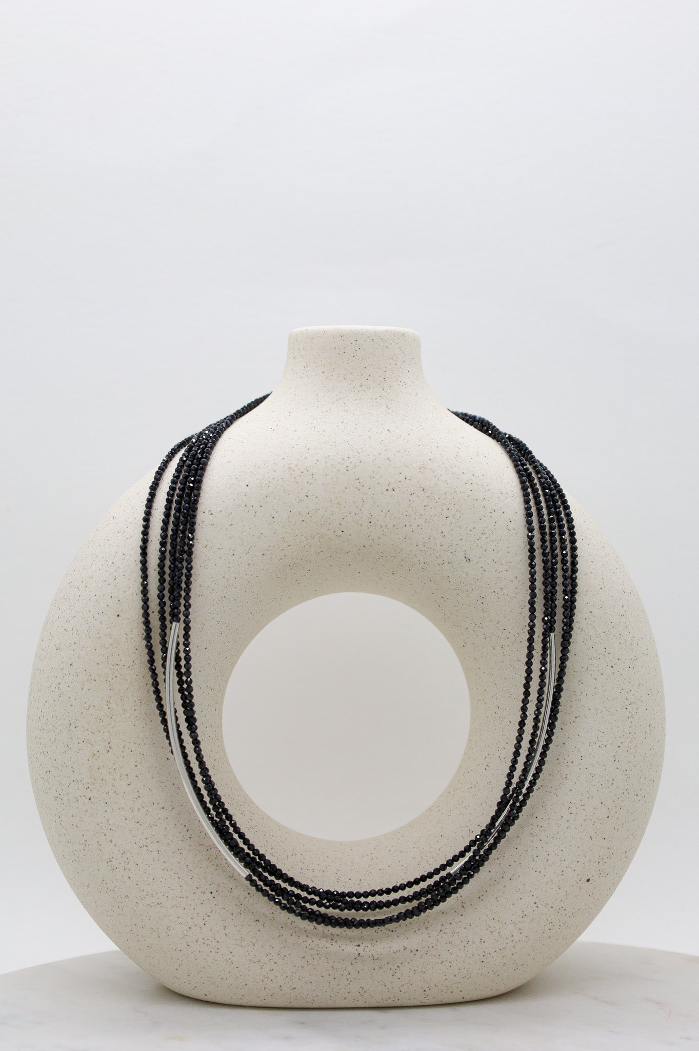 Spinell Kette schwarz