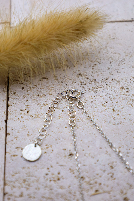 Silberner Karabiner Verschluss