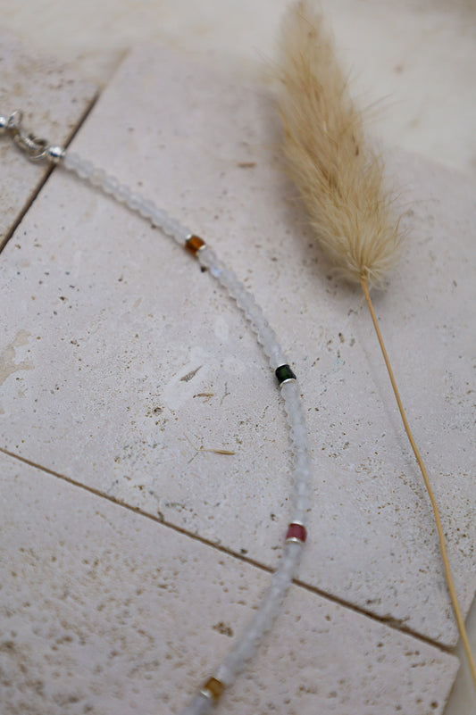 Edelsteine Turmalin und Mondstein