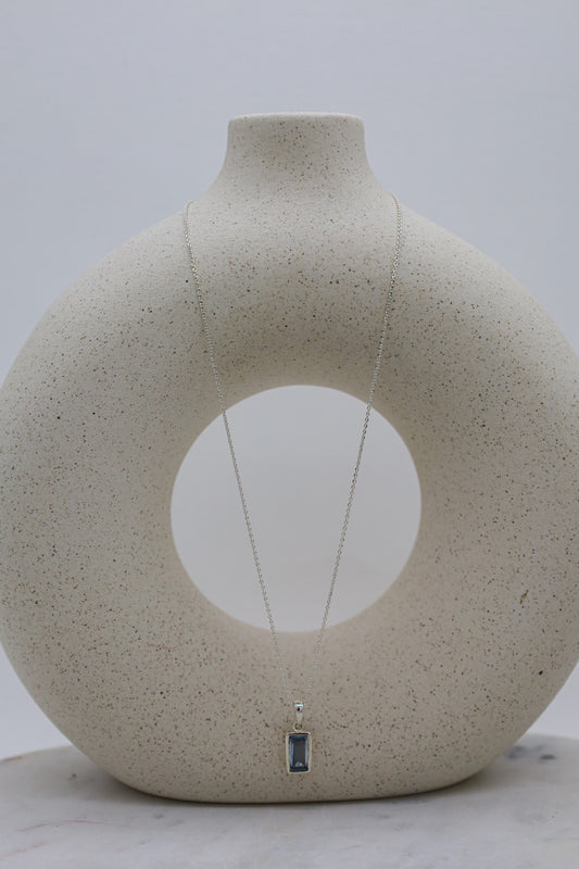 Silberkette mit Topas Stein