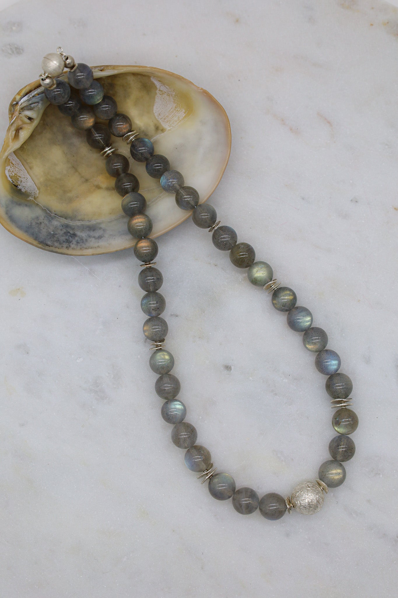 Labradorit Kette mit Magnetverschluss