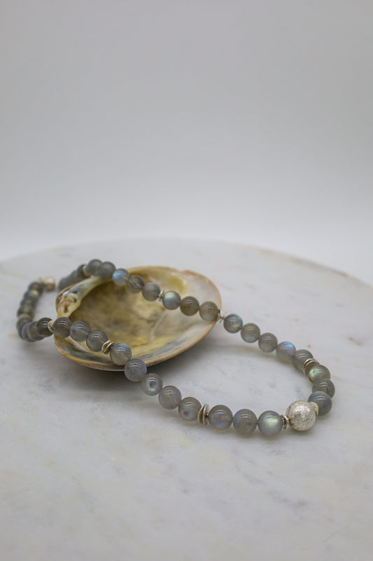 Edelsteinkette mit Labradorit