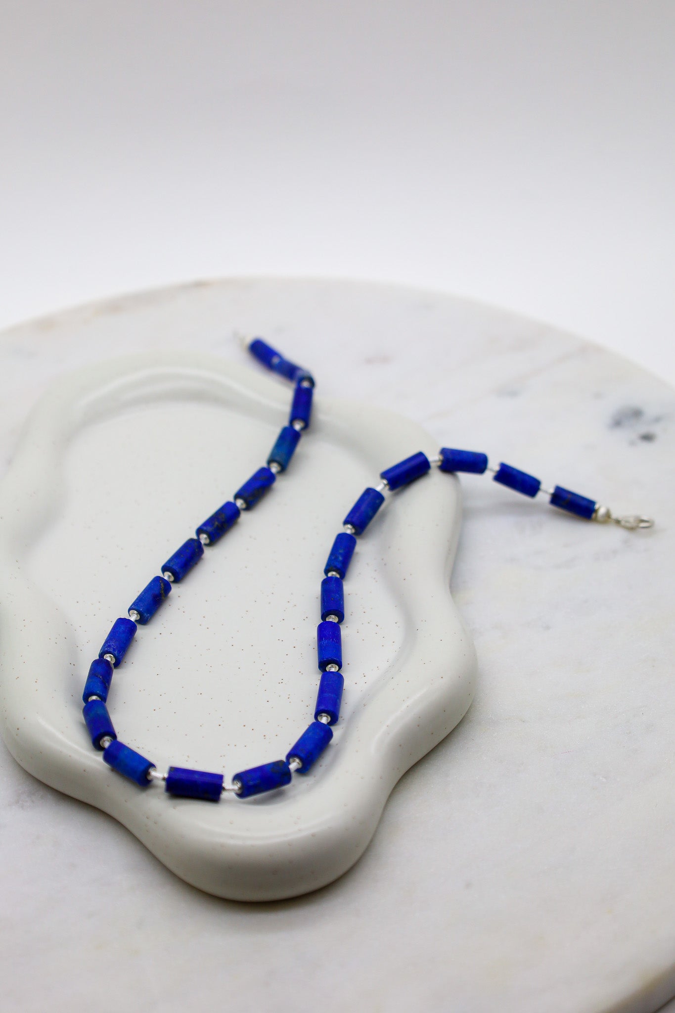 Blaue Lapislazuli Kette