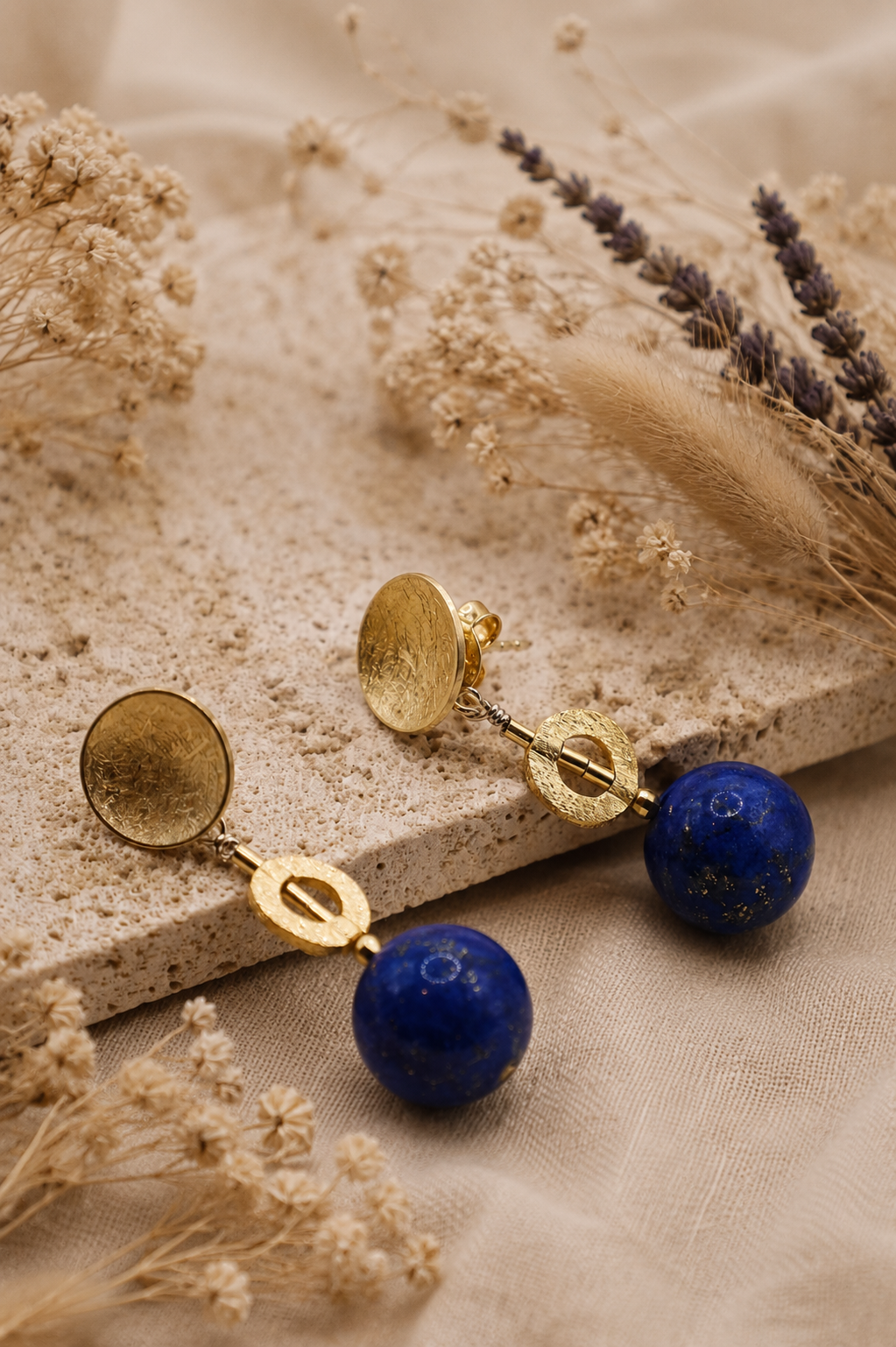 Blaue Lapislazuli Ohrringe
