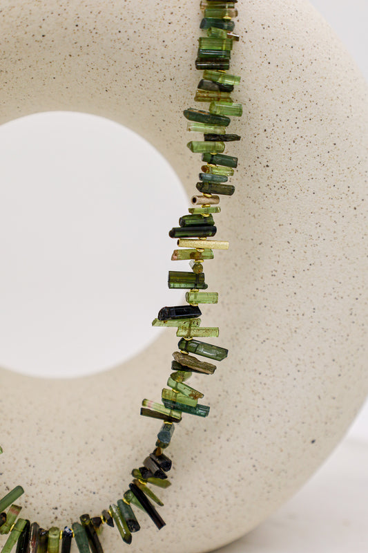 Grüne Turmalin Kette