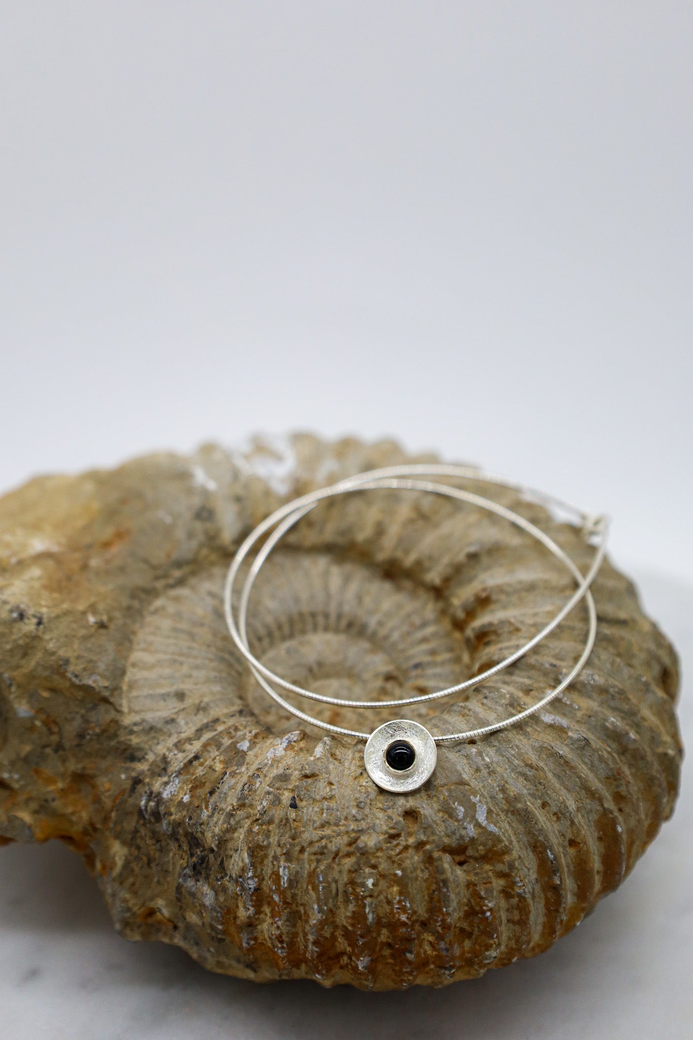 Silberkette mit Granat Anhänger