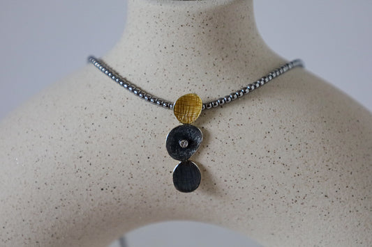 Hämatit Kette mit Anhänger