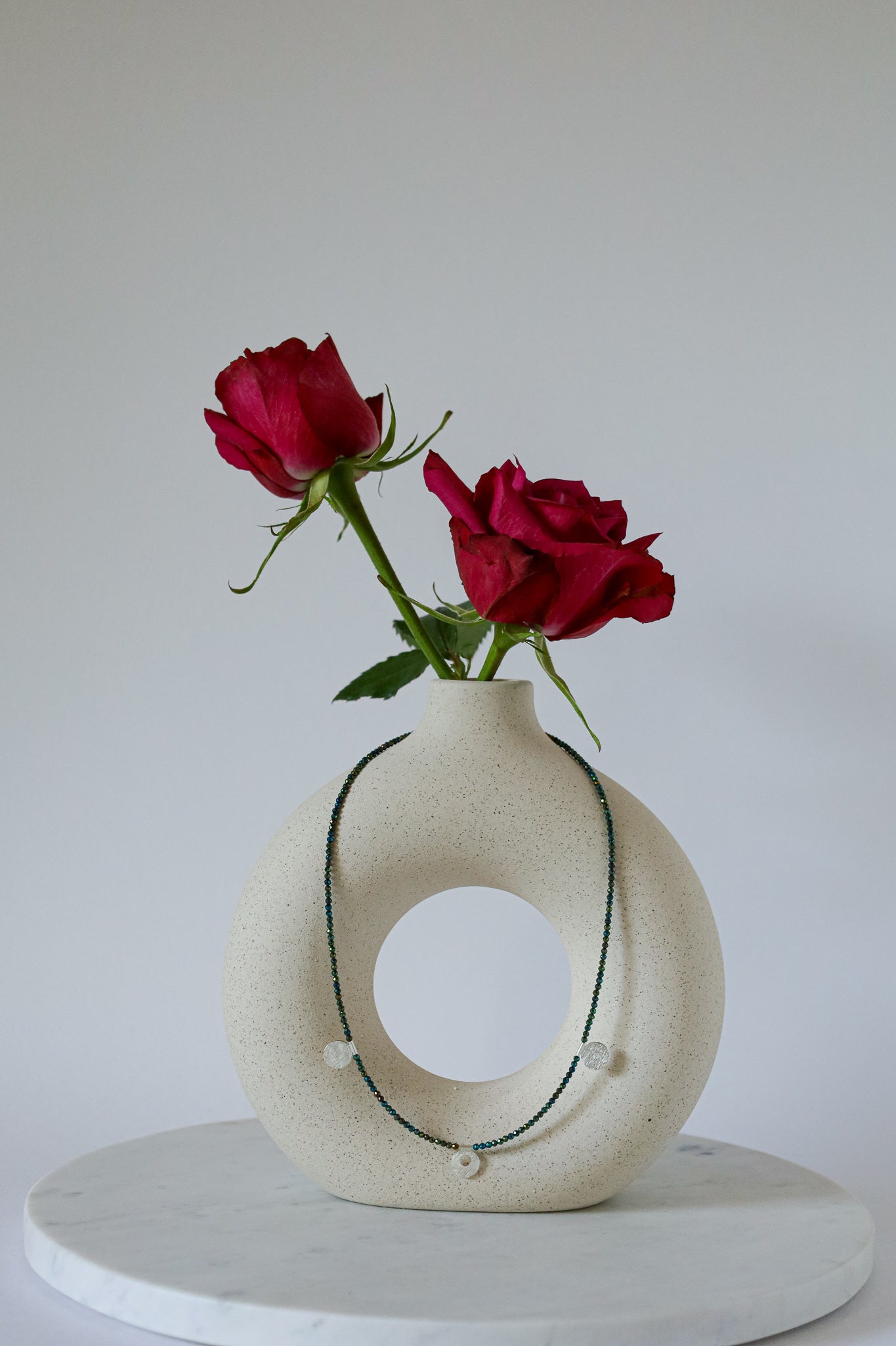 Elegante Spinell Kette mit Anhänger