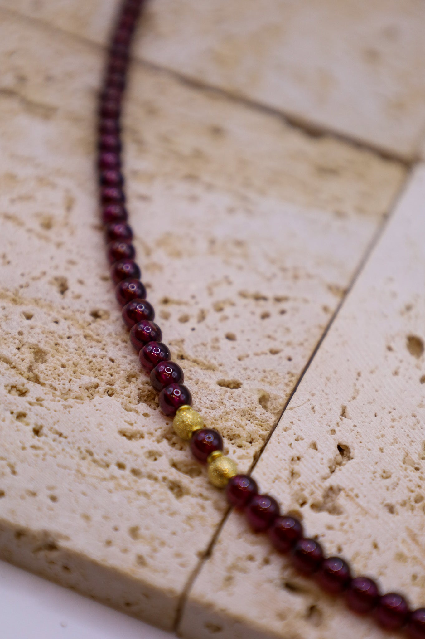 Granat Halskette Sima