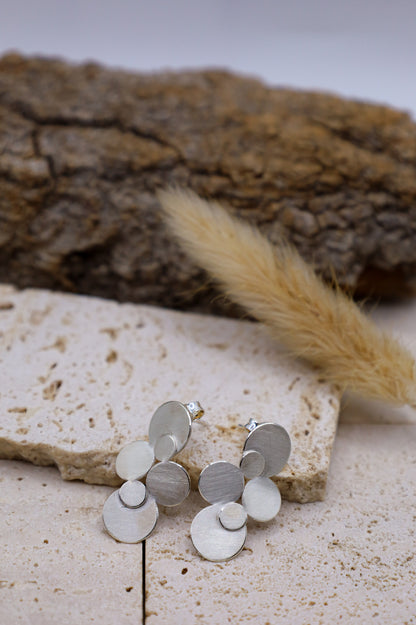 Silber Ohrringe Floral