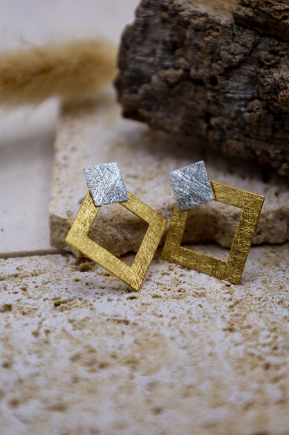 Goldene Ohrringe Sivella