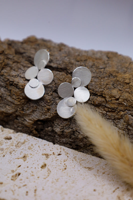 Silber Ohrringe Floral