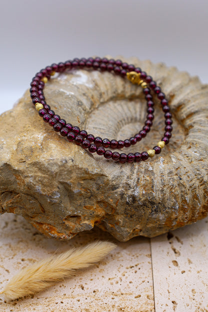 Granat Halskette Sima