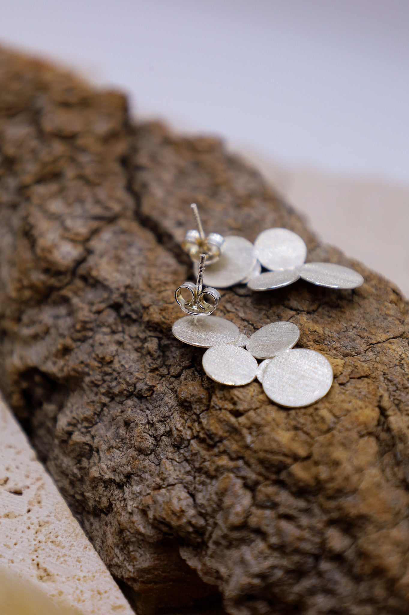 Silber Ohrringe Floral