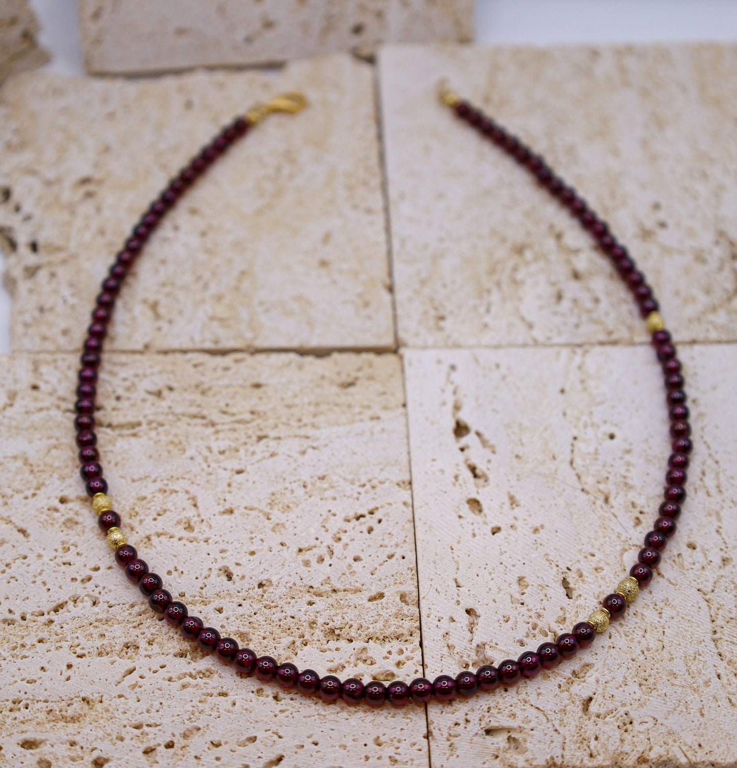 Granat Halskette Sima