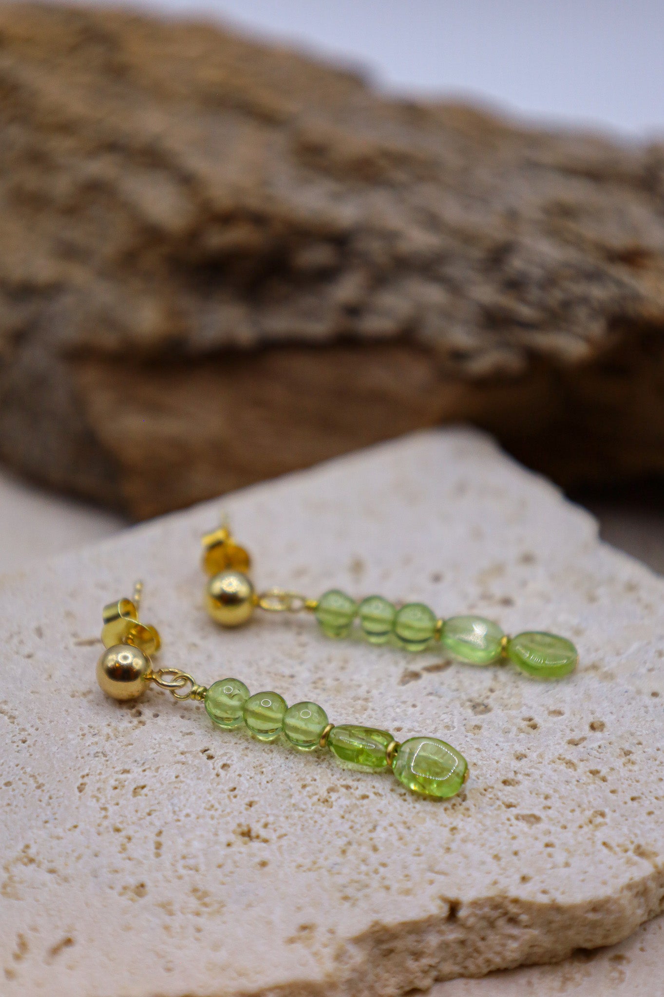Grüne Peridot Ohrringe