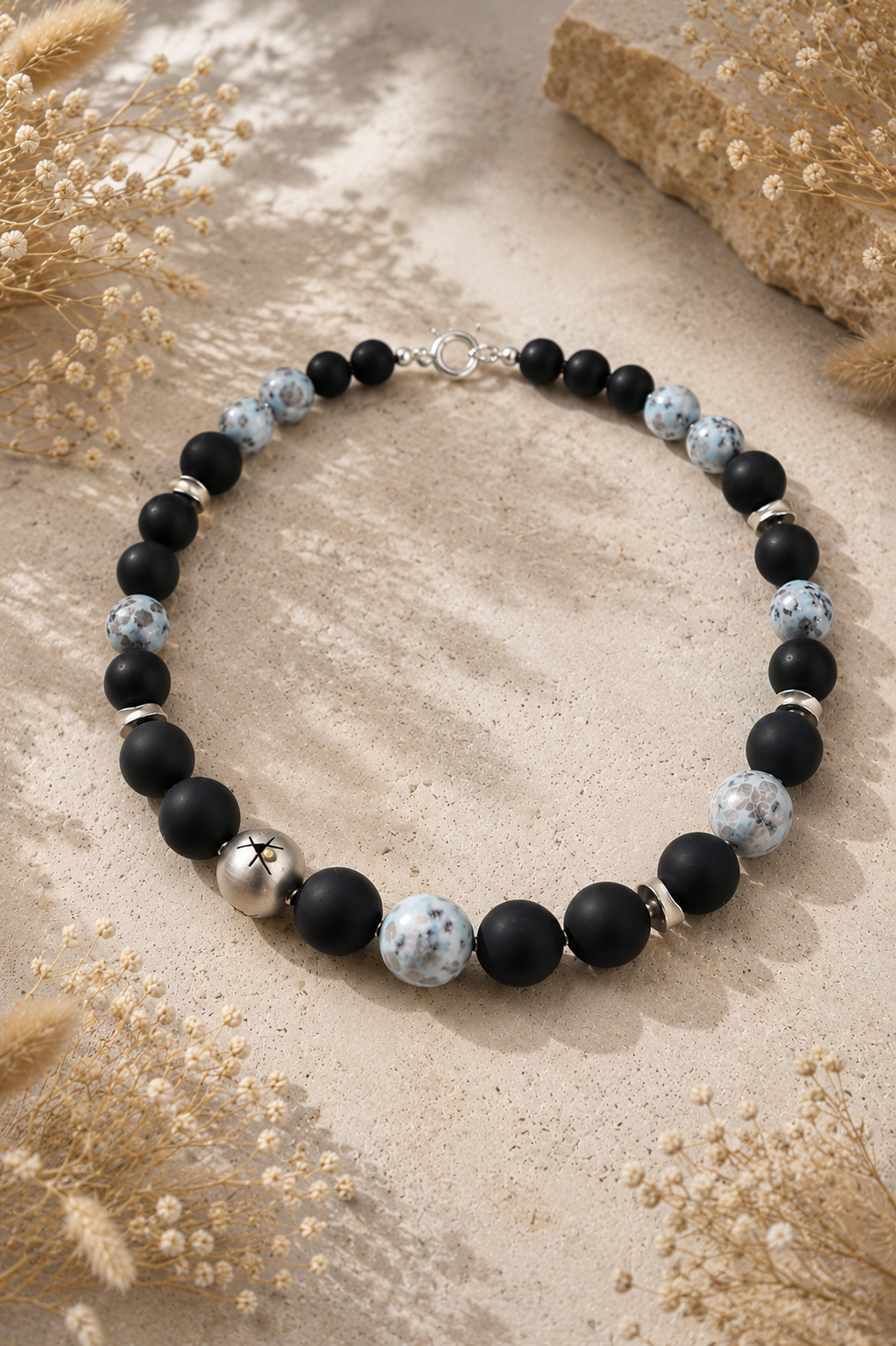 Onyx & Jaspis Kette „Marlene“