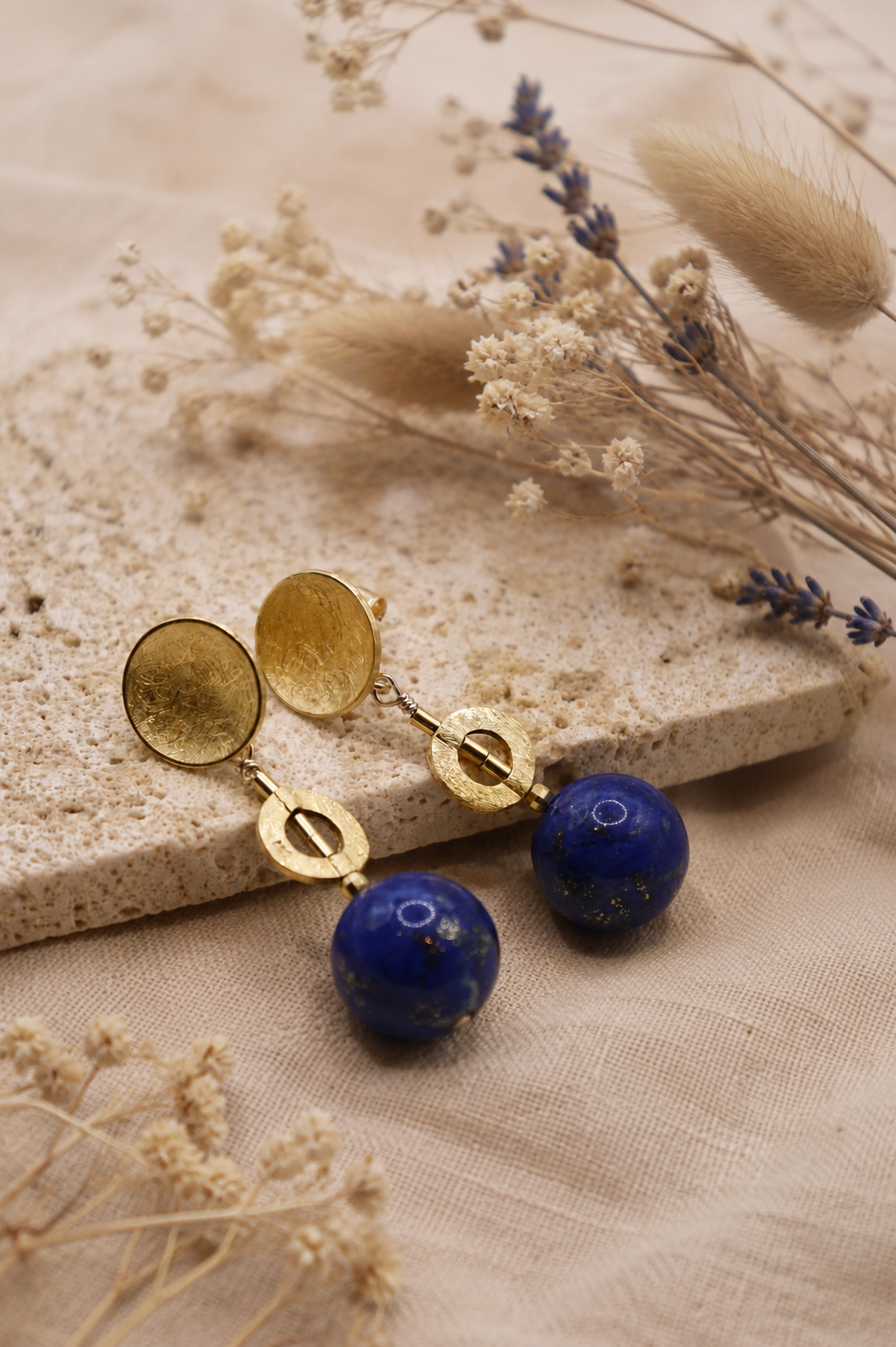 Blaue Lapislazuli Ohrringe