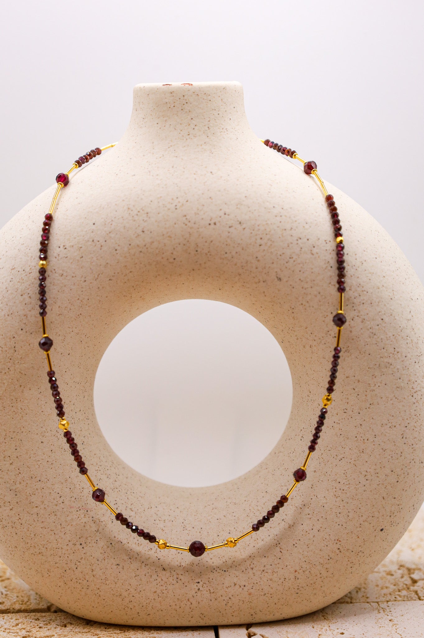 Rote Granat Edelsteinkette