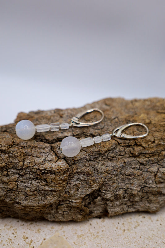 Schöne Mondstein Ohrringe