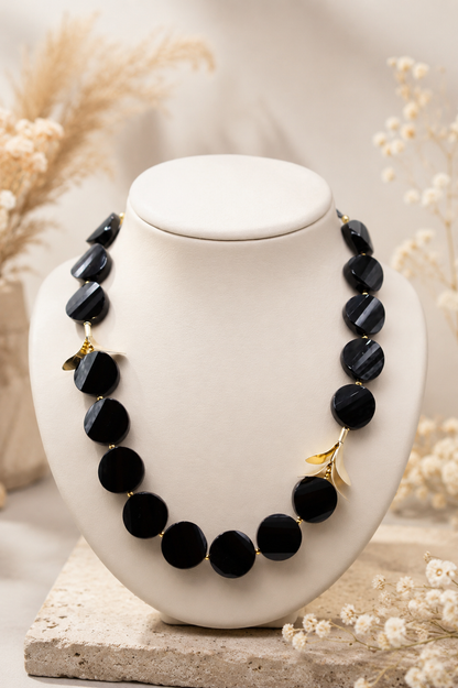 Schwarze Onyx Kette Alessia