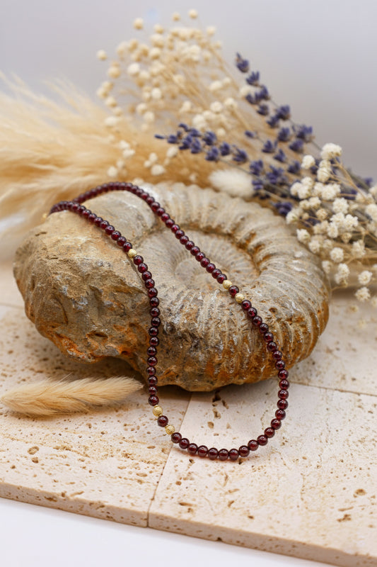 Granat Halskette Sima