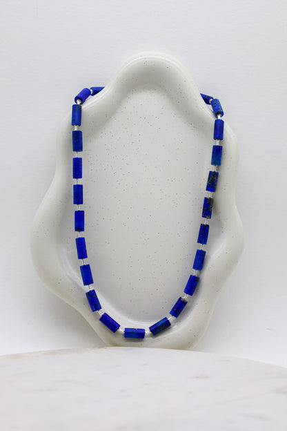Blaue Lapislazuli Kette