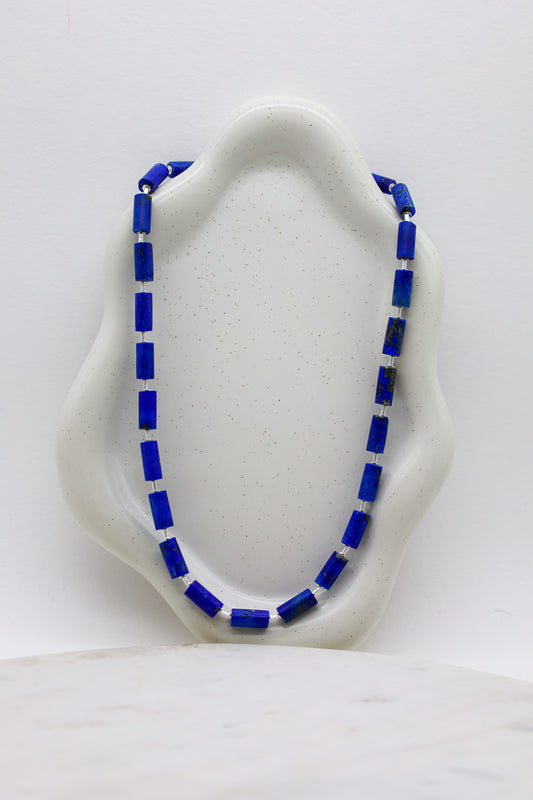Blaue Lapislazuli Kette
