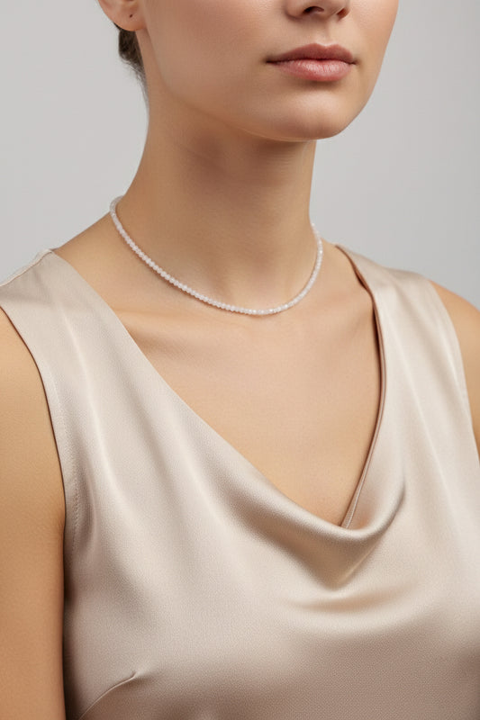 Elegante Mondstein Kette Bella