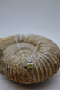 Silberne Kette mit Peridot