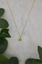 Goldene Silberkette mit Peridot