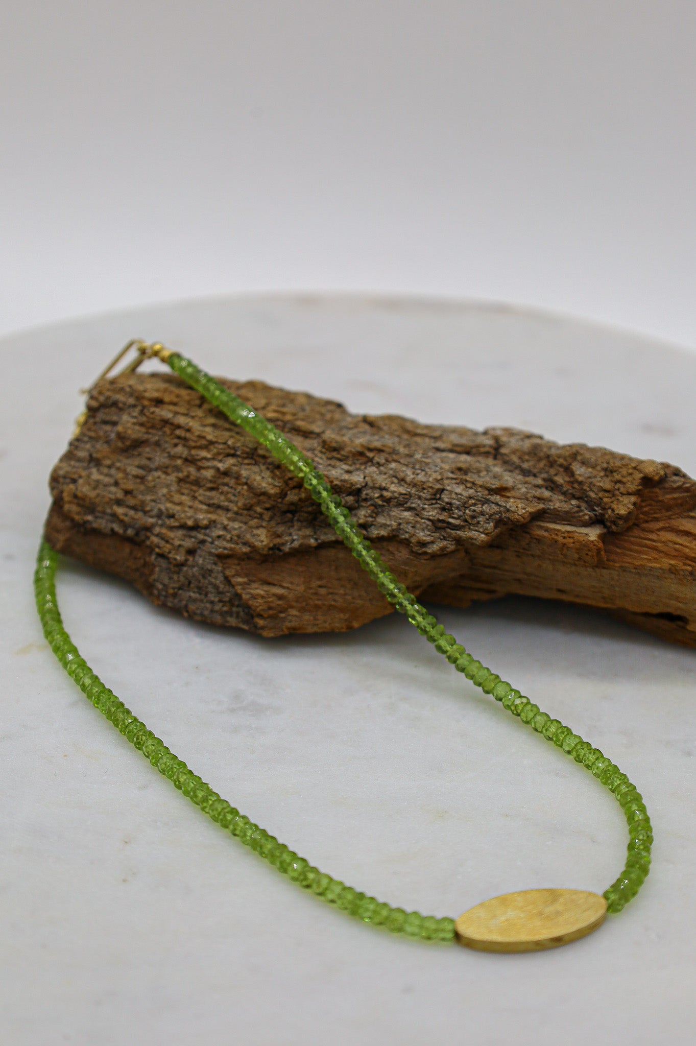 Peridot Edelsteinkette grün