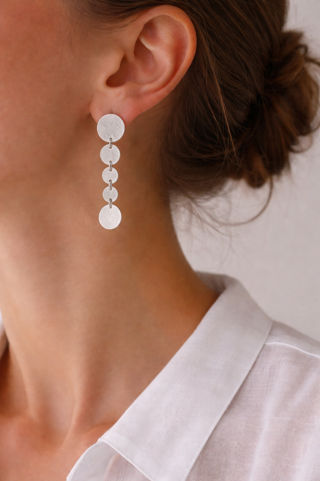 Elegante Silberne Ohrringe