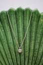 Silberne Kette mit Mondstein Anhänger