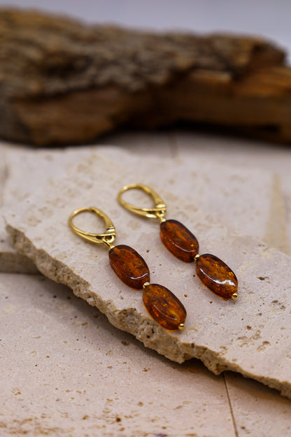 Bernstein Ohrringe Sun Drop